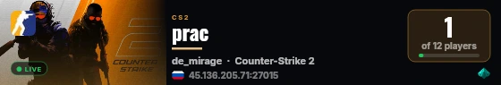 prac live status badge
