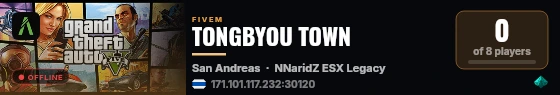 TONGBYOU TOWN live status badge