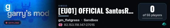 [EU01] OFFICIAL SantosRP BETA | SantosRP.com live status badge