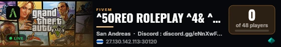 ^5OREO ROLEPLAY ^4& ^5PVP [2.0] live status badge