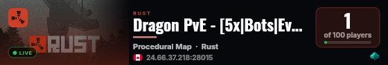 Dragon PvE - [5x|Bots|Events] live status badge