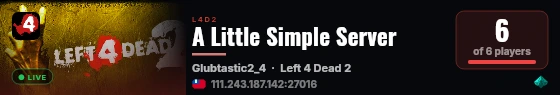 A Little Simple Server live status badge
