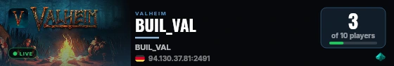 BUIL_VAL live status badge