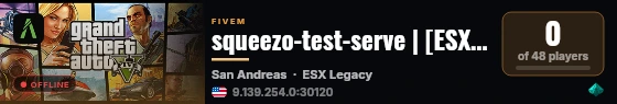 squeezo-test-serve | [ESX Legacy] live status badge