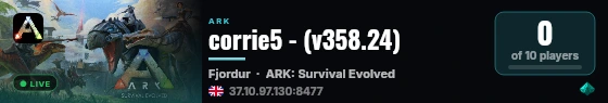 corrie5 - (v358.24) live status badge