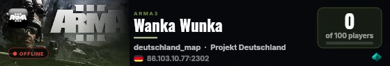 Wanka Wunka live status badge