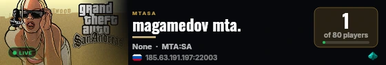 magamedov mta. live status badge
