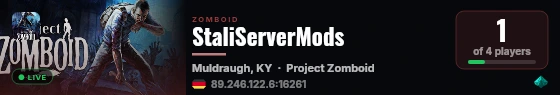 StaliServerMods live status badge