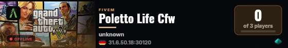 Poletto Life Cfw live status badge