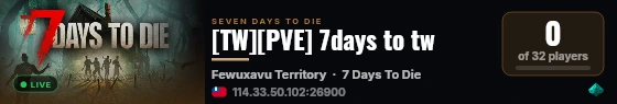 [TW][PVE] 7days to tw live status badge