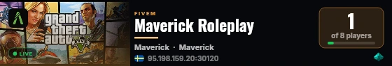 Maverick Roleplay live status badge