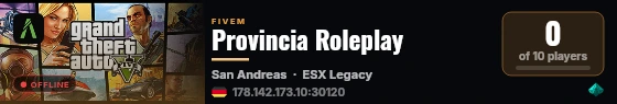 Provincia Roleplay live status badge