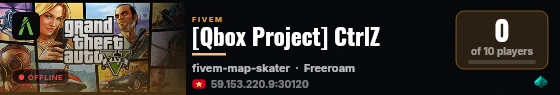 [Qbox Project] CtrlZ live status badge