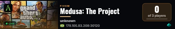 Medusa: The Project live status badge