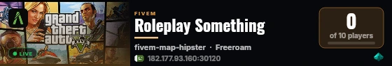 Roleplay Something live status badge