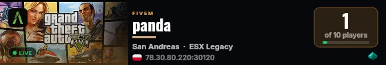 StajniaRP live status badge