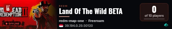 Land Of The Wild BETA live status badge