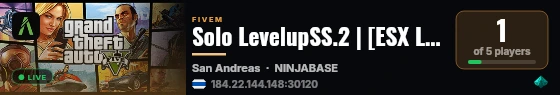 Solo LevelupSS.2 | [ESX Legacy] live status badge