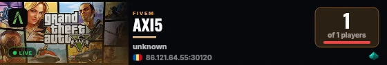 AXI5 live status badge