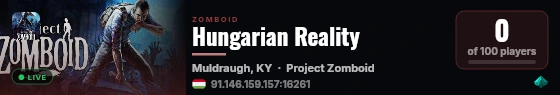 Hungarian Reality live status badge