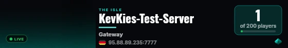 KevKies-Test-Server live status badge