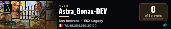 Astra_Bonax-DEV live status badge