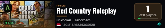 Red Country Roleplay live status badge