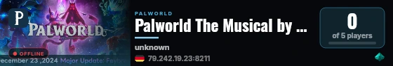 Palworld The Musical by A.L.W. live status badge