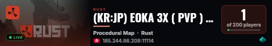 (KR:JP) EOKA 3X ( PVP ) UNLIMITED TEAMS live status badge