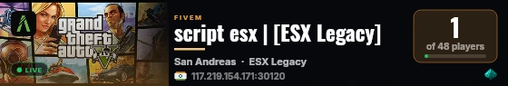 [FiveM Basic Server] CFX ONLY live status badge