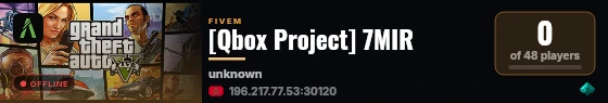 [Qbox Project] 7MIR live status badge