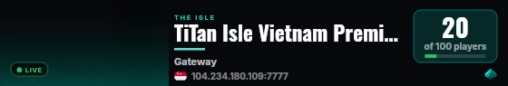 TiTan Isle Vietnam Premium | VOIP | Dino AI live status badge