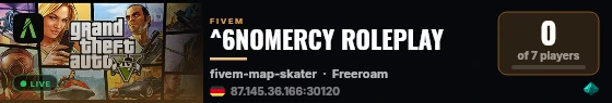 NOMERCY ROLEPLAY  live status badge
