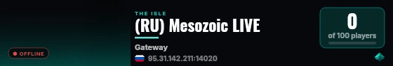 (RU) Mesozoic LIVE live status badge