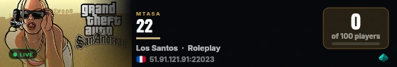 22 live status badge