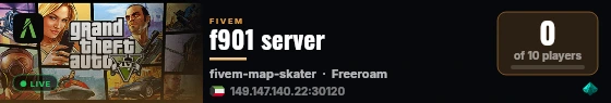 f901 server live status badge