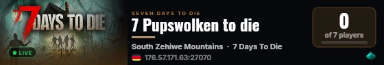 7 Pupswolken to die live status badge