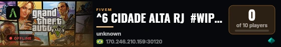 ^6 CIDADE ALTA RJ  #WIPOU AGORA 😈 live status badge