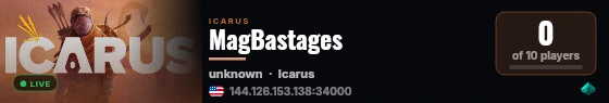 MagBastages live status badge