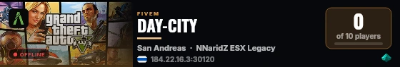 DAY-CITY live status badge