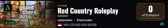 Red Country Roleplay live status badge