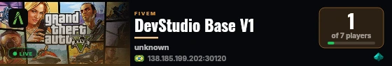 DevStudio Base V1 live status badge