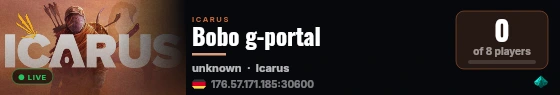 Bobo g-portal live status badge