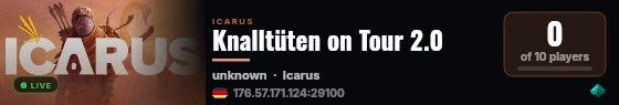 Knalltüten on Tour 2.0 live status badge