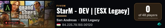 StarM - DEV | [ESX Legacy] live status badge