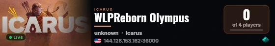WLPReborn Olympus live status badge