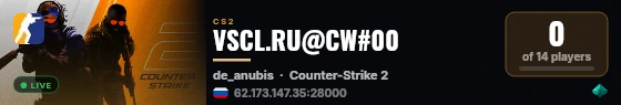 VSCL.RU@CW#00 live status badge