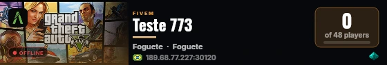 Teste 773 live status badge