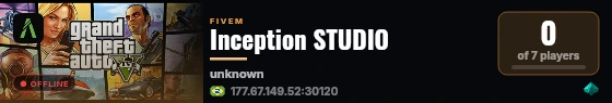 Inception STUDIO live status badge