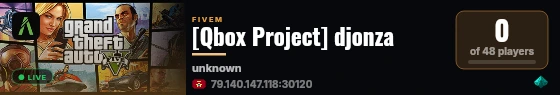 [Qbox Project] djonza live status badge